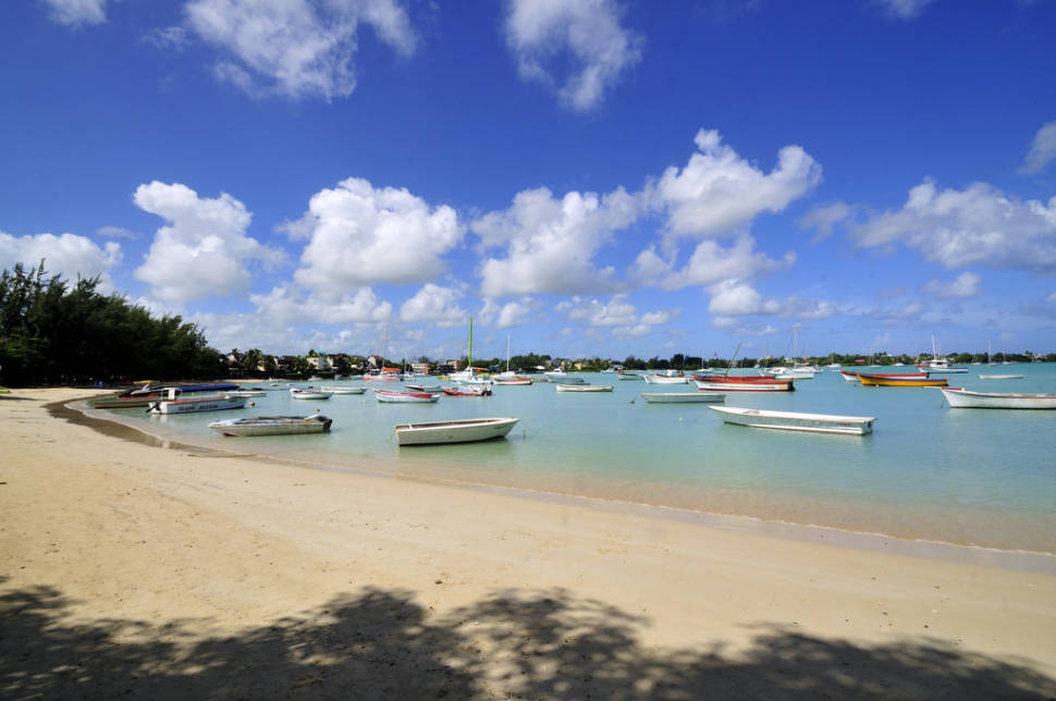 A famous bay located the North cap of Mauritius Island