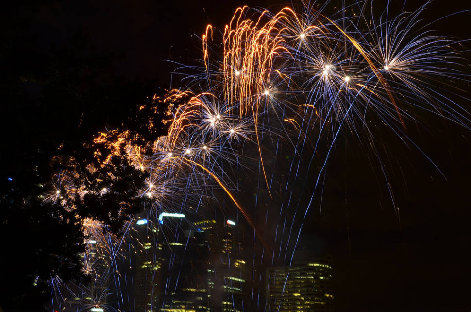 Fireworks at Moomba Festival