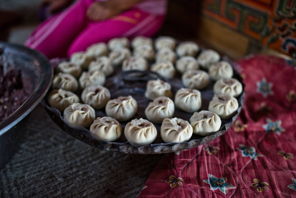 Buuz—steamed meat dumpling