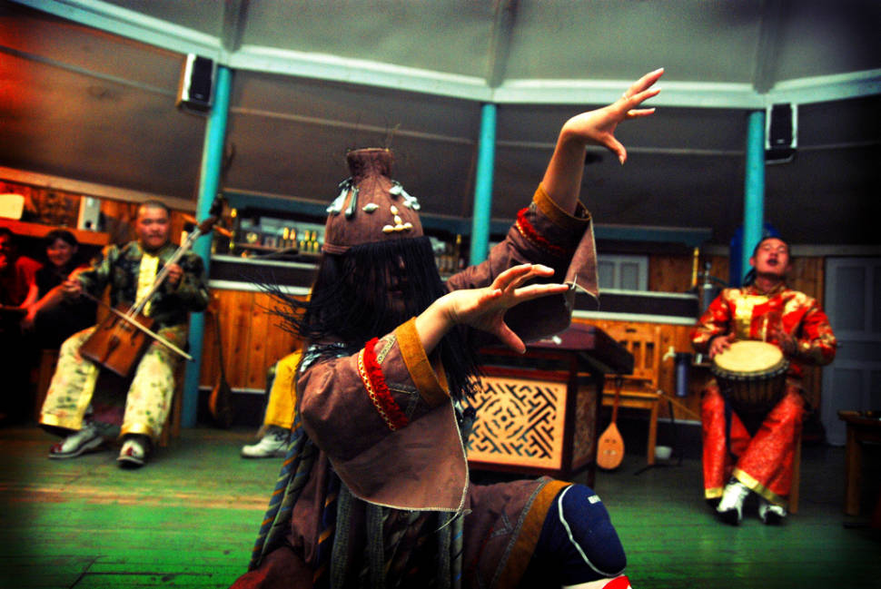 Traditional Mongolian music performance
