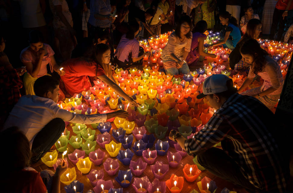 Best time to see Thadingyut Festival of Lights in Myanmar