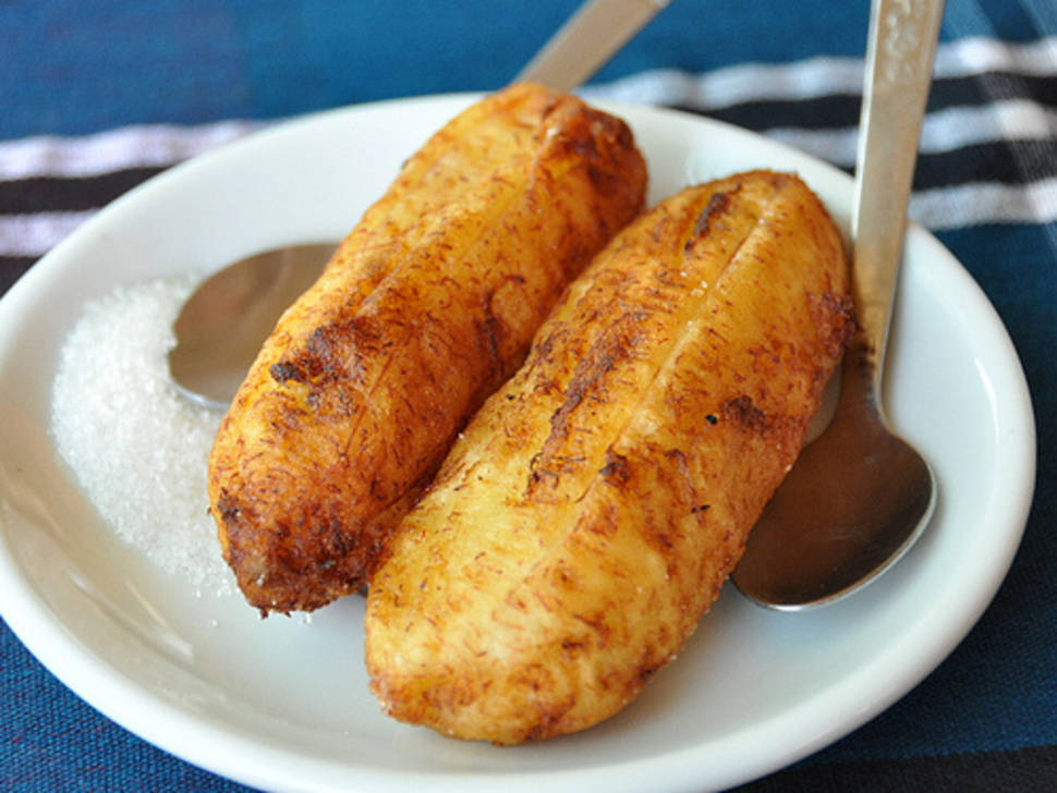 Fried bananas in Bagan