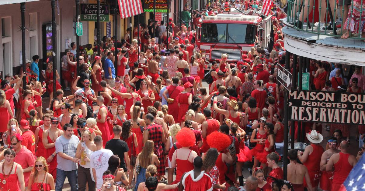 Ing room red dress run new orleans 2019 online