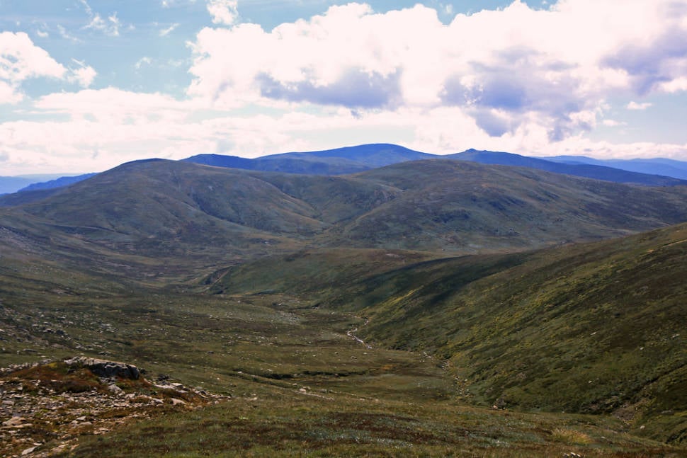 View from top of Mt Kosciuzsko