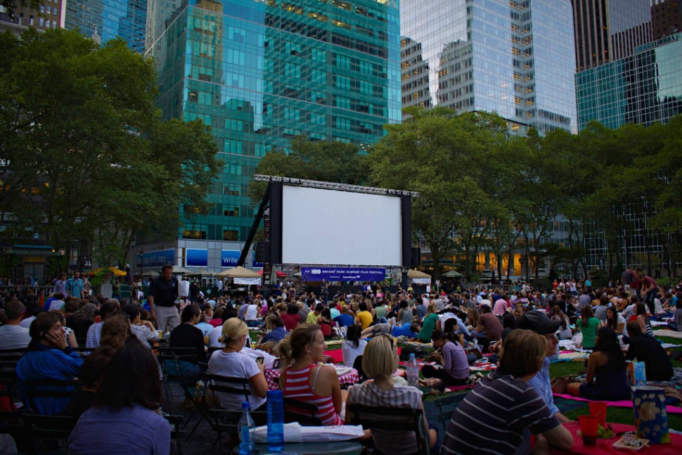 Bryant Park, New York. HBO Summer Film Festival.