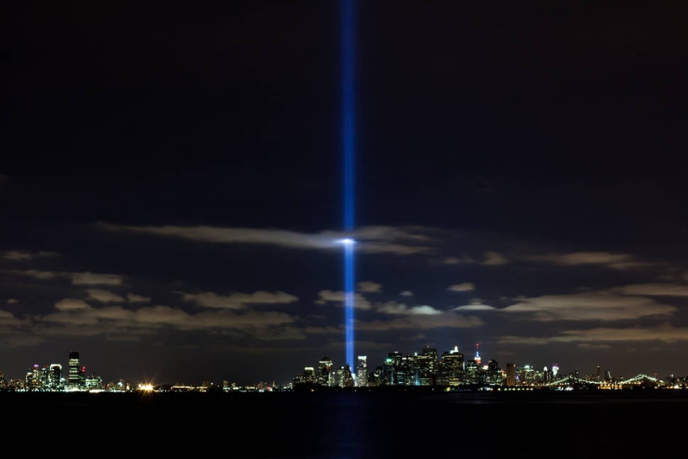 Best time for Tribute in Light in New York