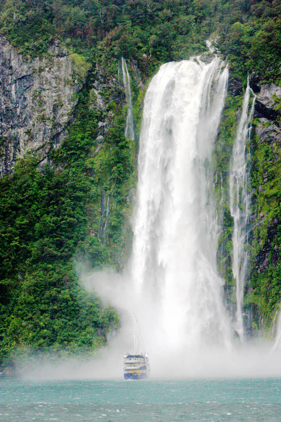 Milford Sound, South Island, New Zealand, as seen from Holland America's ms Volendam