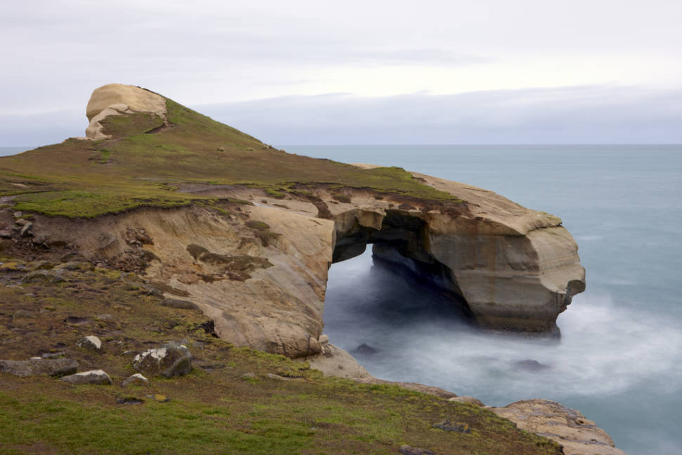 Tunnel Beach, Dunedin in New Zealand - Best Time