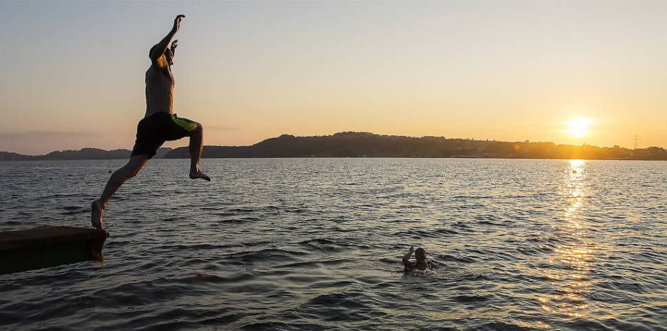 Swimming in the Midnight Sun in Norway - Best Time