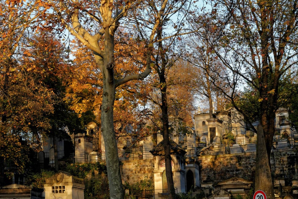 Autumnal Père Lachaise Cemetery in Paris - Best Season