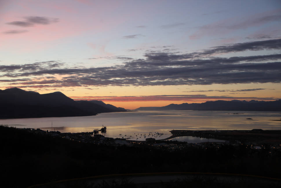 June sunset in Ushuaia
