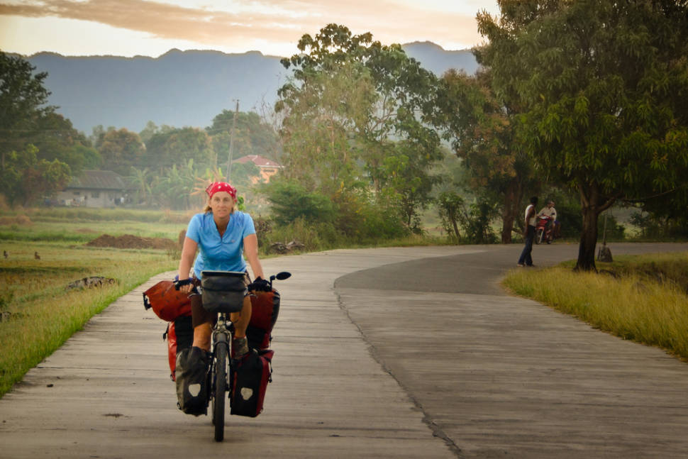 Cycling near Vigan, Philippines