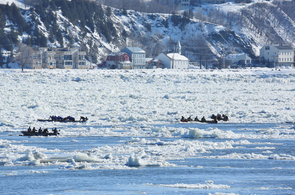 Quebec City Carnaval Canoe Race