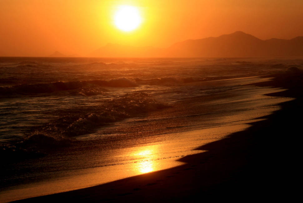 Sunset at Praia da Barra da Tijuca