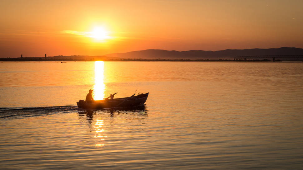 Sunset in Coronini, Western Romania