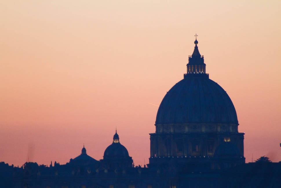 View from the top of the park near Piazza del Popolo
