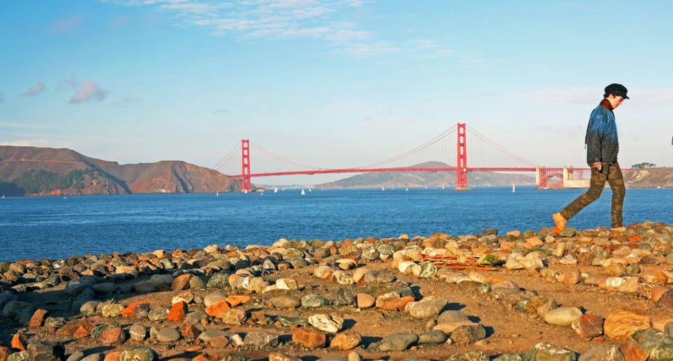 The Labyrinth overlooking the Golden Gate Bridge