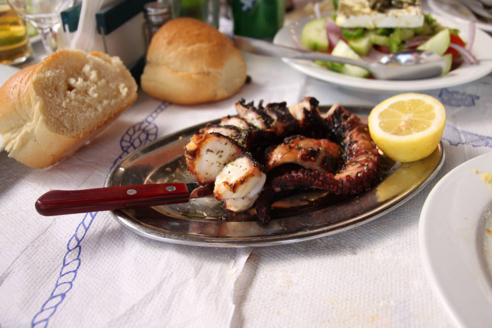 Grilled octopus