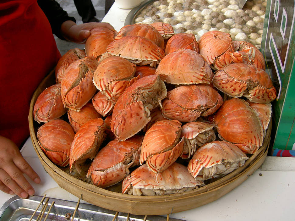 Crab stall during the Fair