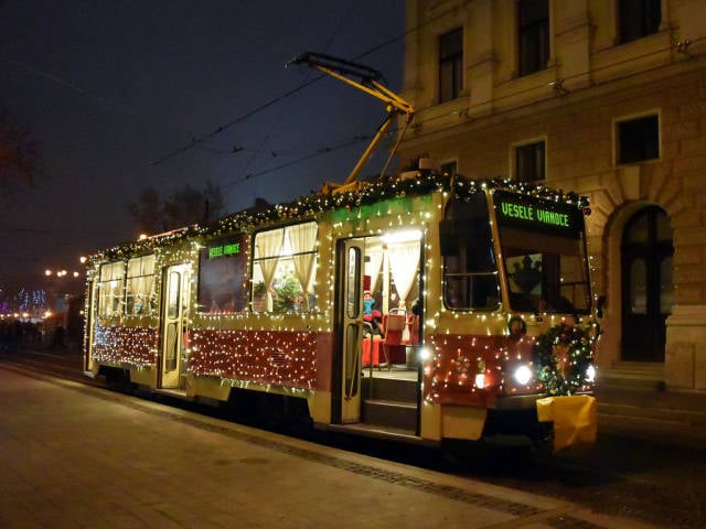 Christmas Tram in Bratislava in Slovakia - Best Season