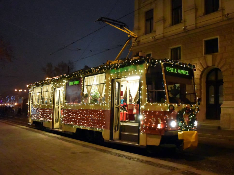 Christmas Tram in Bratislava in Slovakia - Best Season