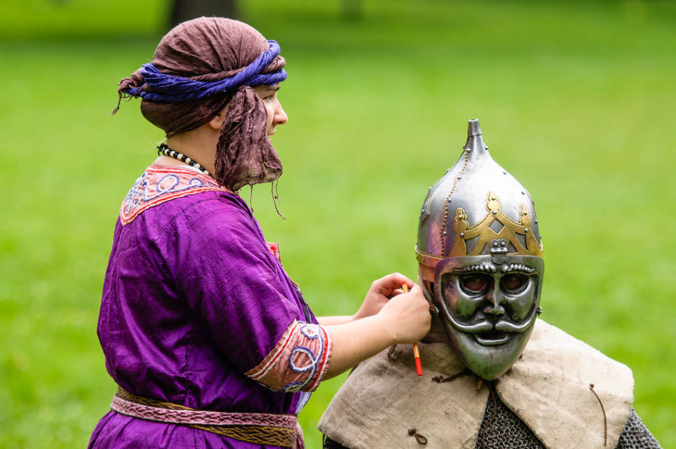 Best time for Medieval Knights Show at the Devín Castle in Slovakia