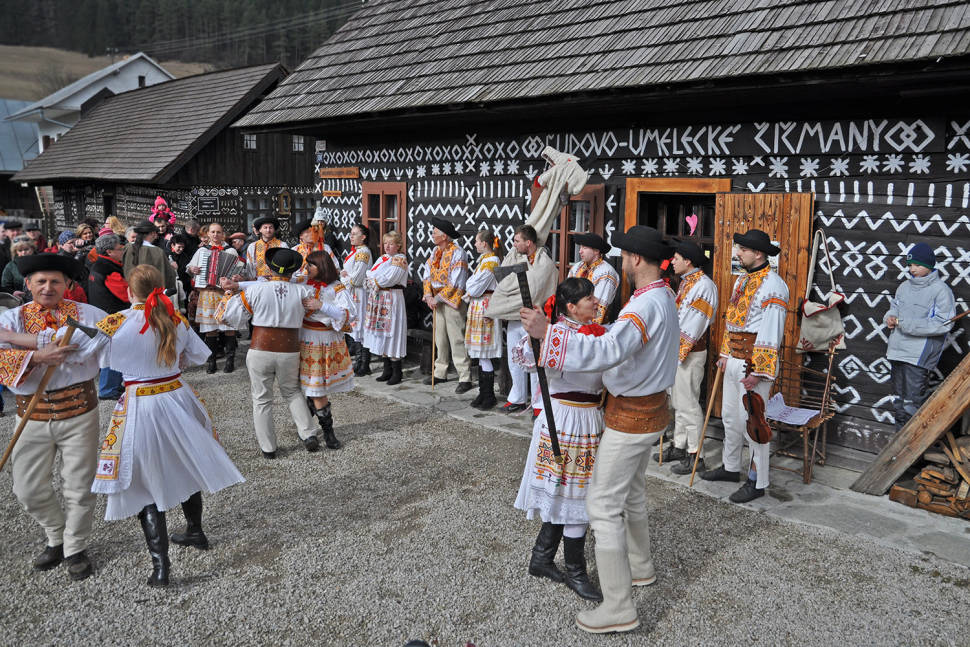 Fašiangy Carnival in Čičmany Village in Slovakia - Best Season