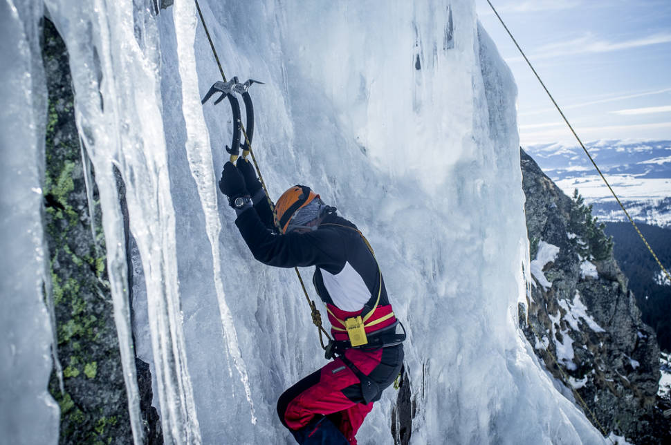 Ice climbing in the Tatra Mountains