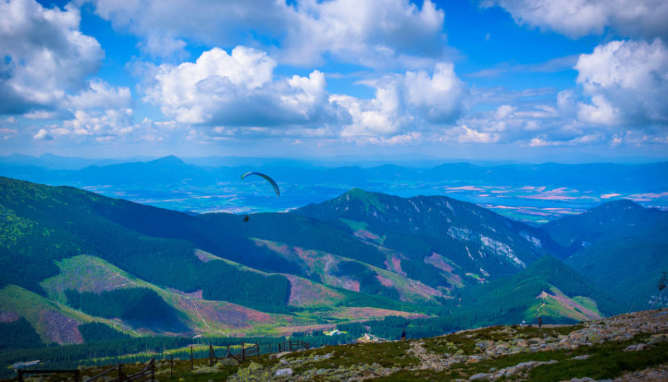 Paragliding in Chopok Mountains