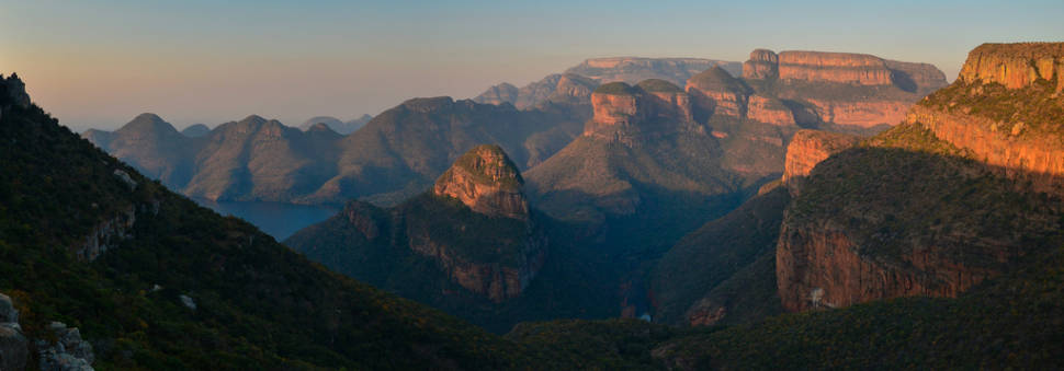 Panoramic view during the Leopard trail hike, just before the sunset
