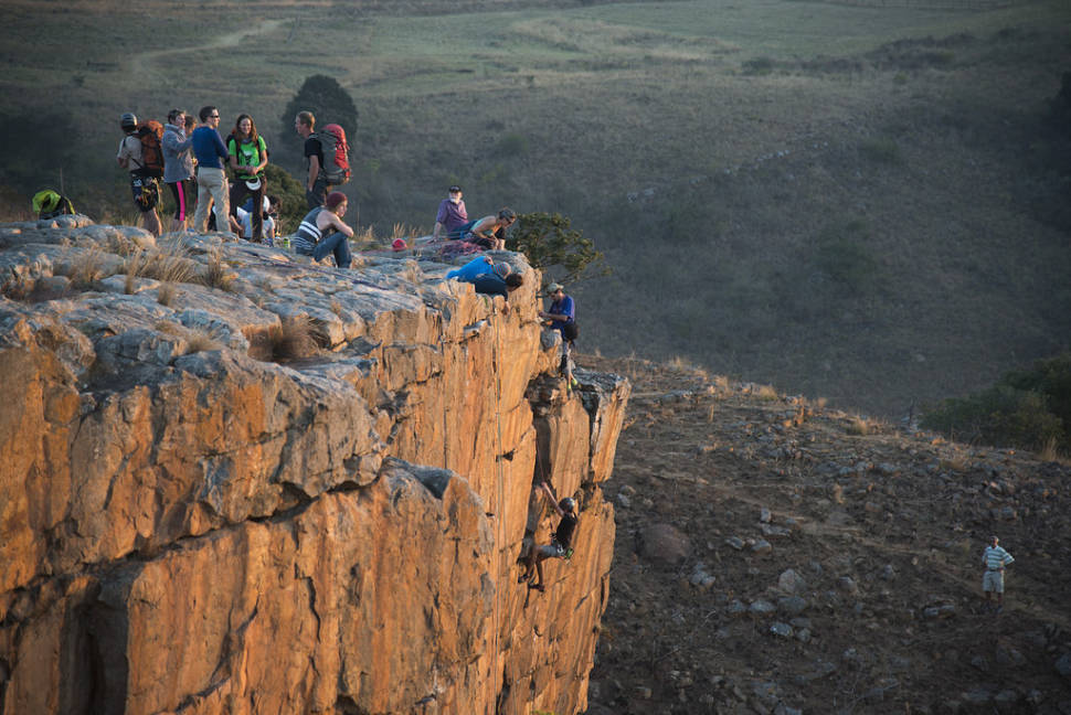 Rock climbing at Monteseel