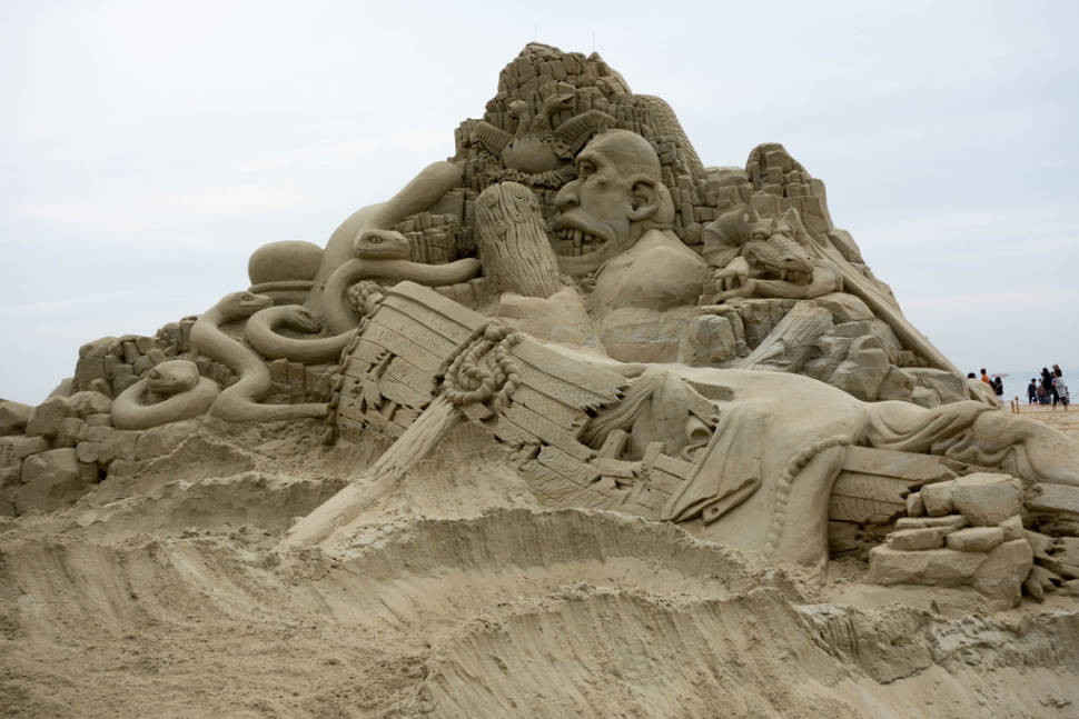 Best time for Haeundae Sand Festival in South Korea