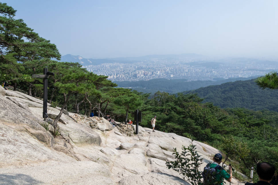 The view of Seoul from Bukhansan