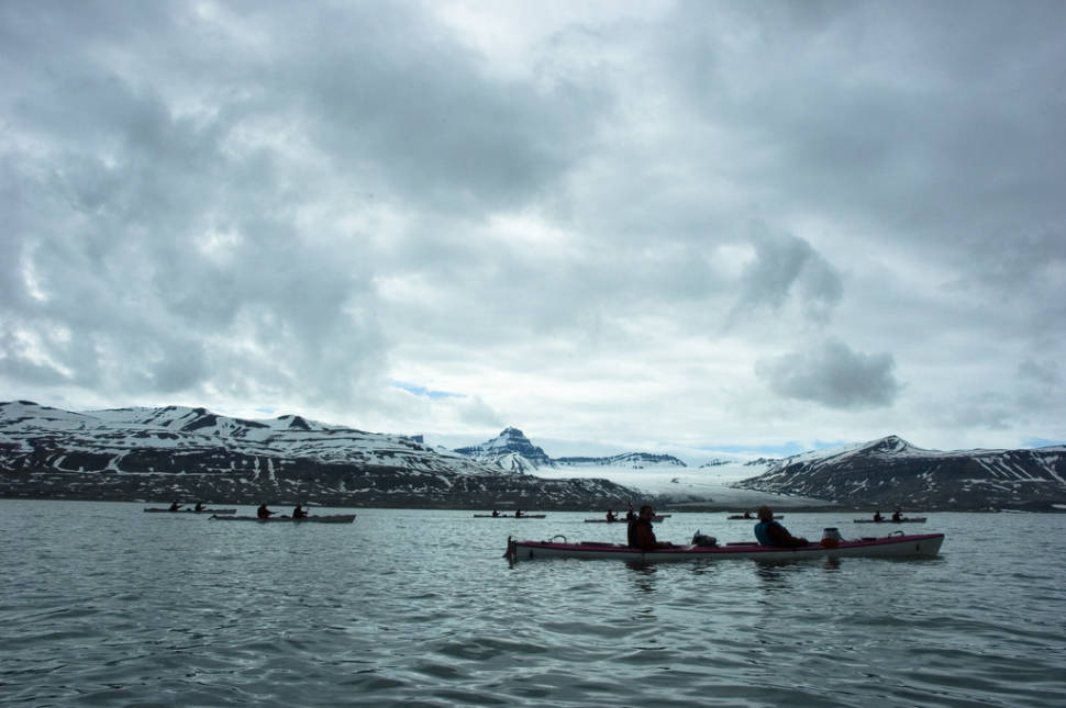 Kayaking around Ekmanfjord