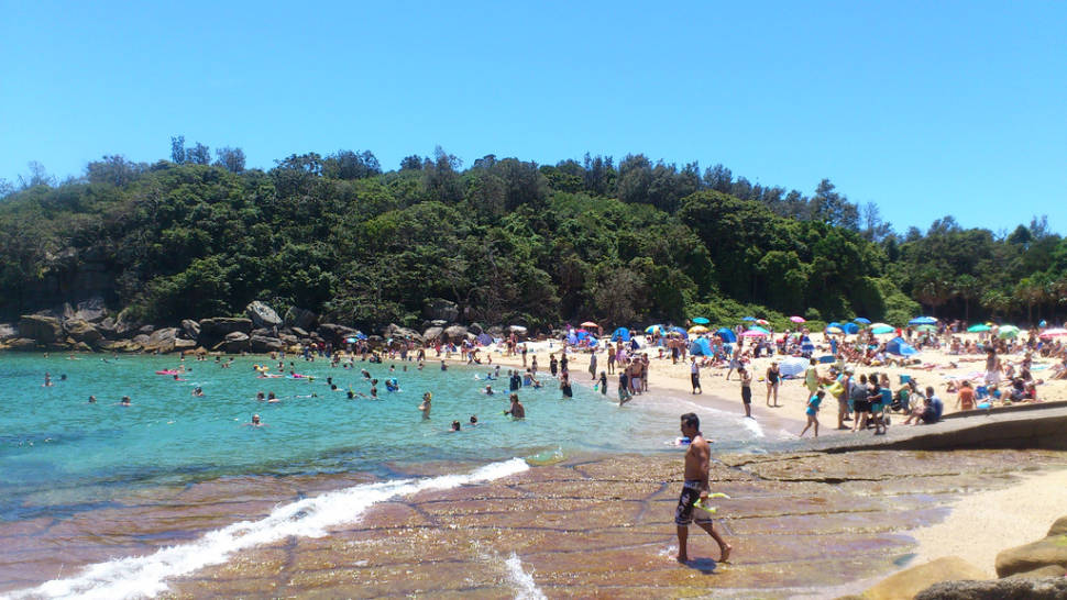 A quiet New Year's Day morning at Shelly Beach