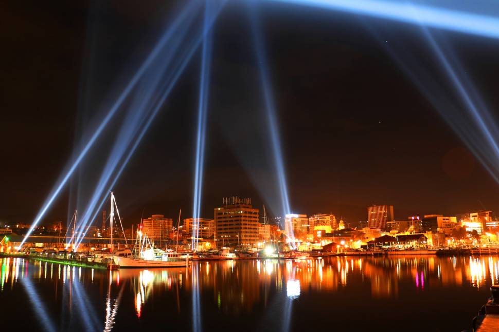 Part of the Dark MoFo Festival on the Hobart Waterfront
