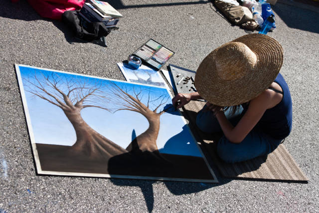 Artist at work