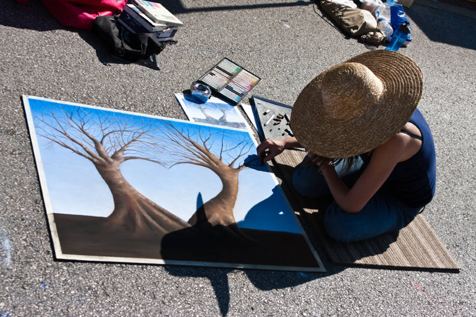 Artist at work