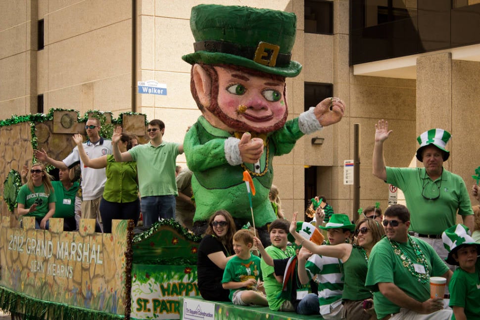 St Patricks Day parade, Downtown Houston