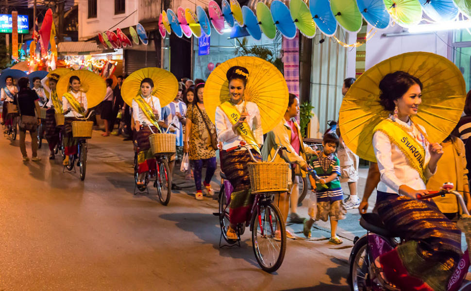 Best time for Bo Sang Umbrella Festival in Thailand