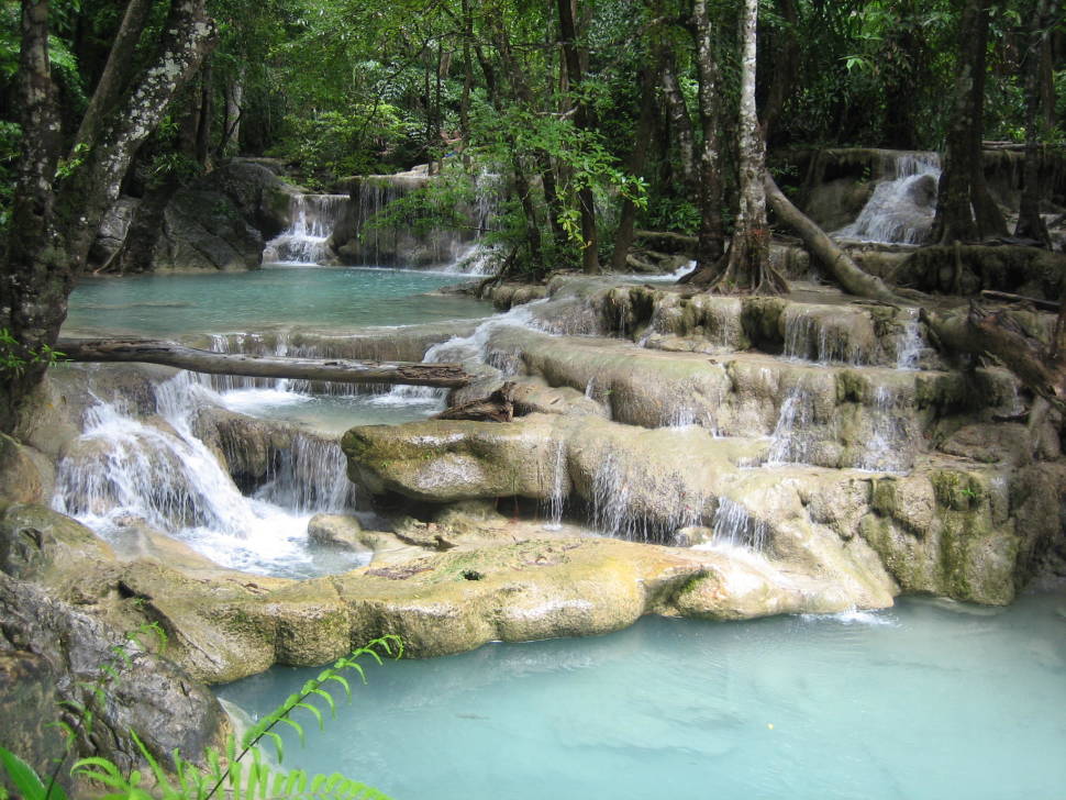 Erawan Falls in Thailand - Best Time