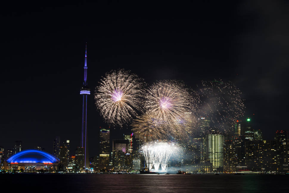 End the day by watching the spectacular Canada Day fireworks finale from Toronto Island