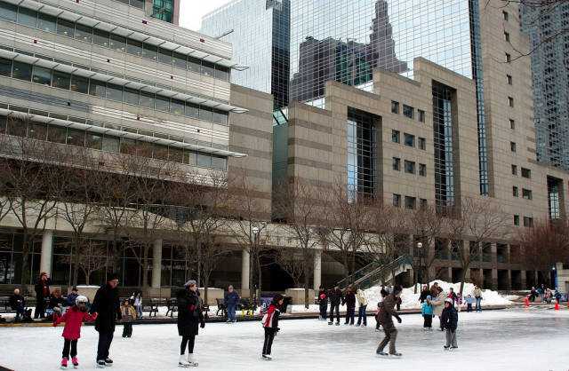The rink in Mel Lastman Square