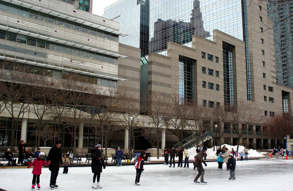 The rink in Mel Lastman Square