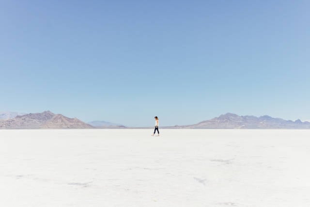 Dry Bonneville Salt Flats in Utah - Best Time