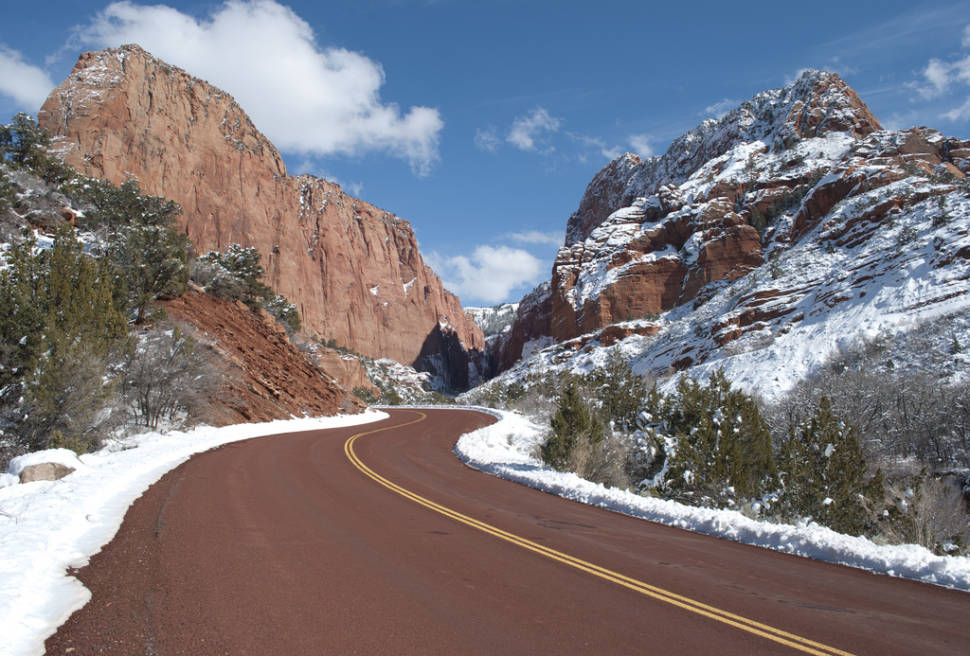 Snowfall after a winter storm. NPS Photo