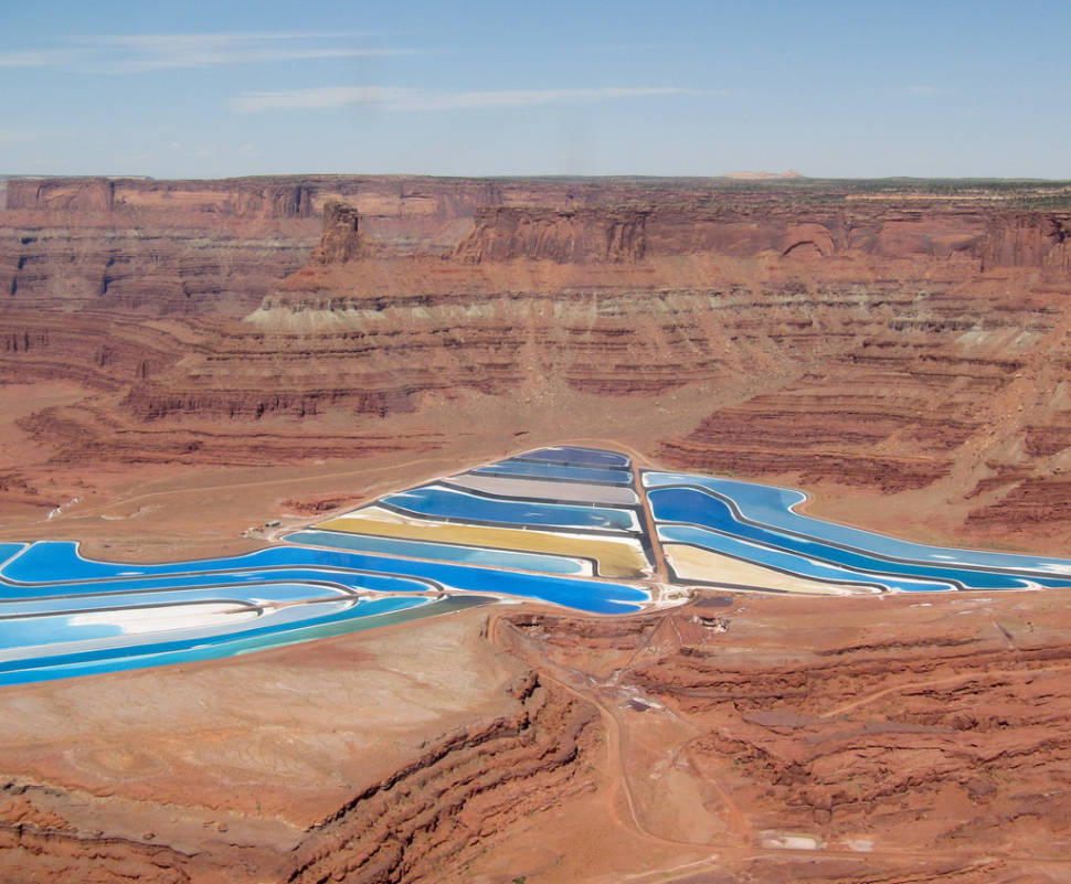 Potash Evaporation Ponds in Utah - Best Time