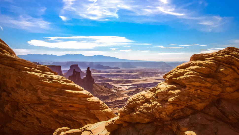 View of the Maze from Island in the Sky at Canyonlands National Park, Utah