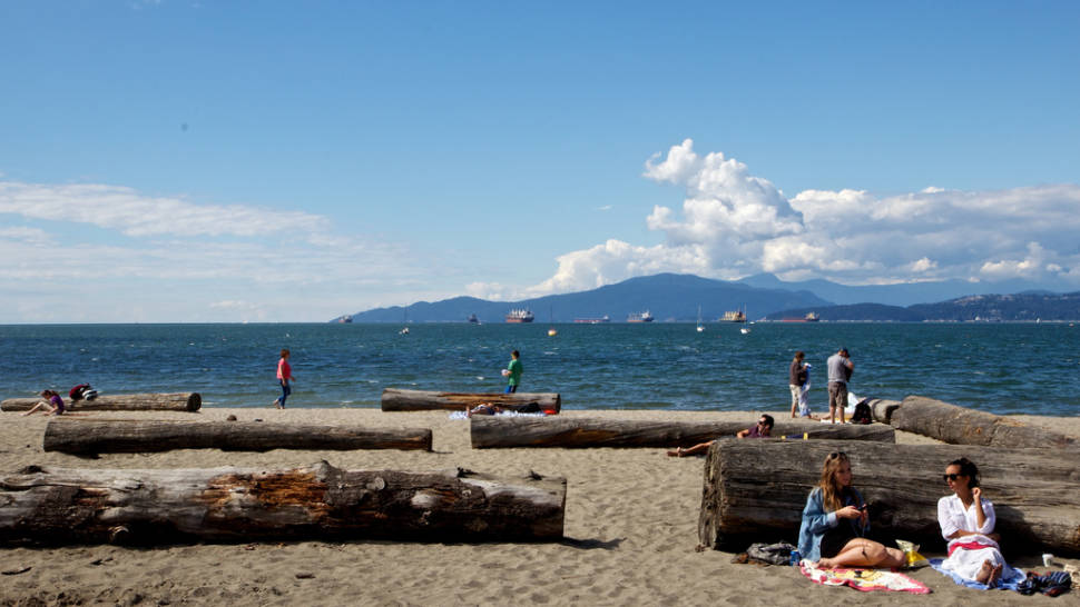 Kitsilano Beach in August