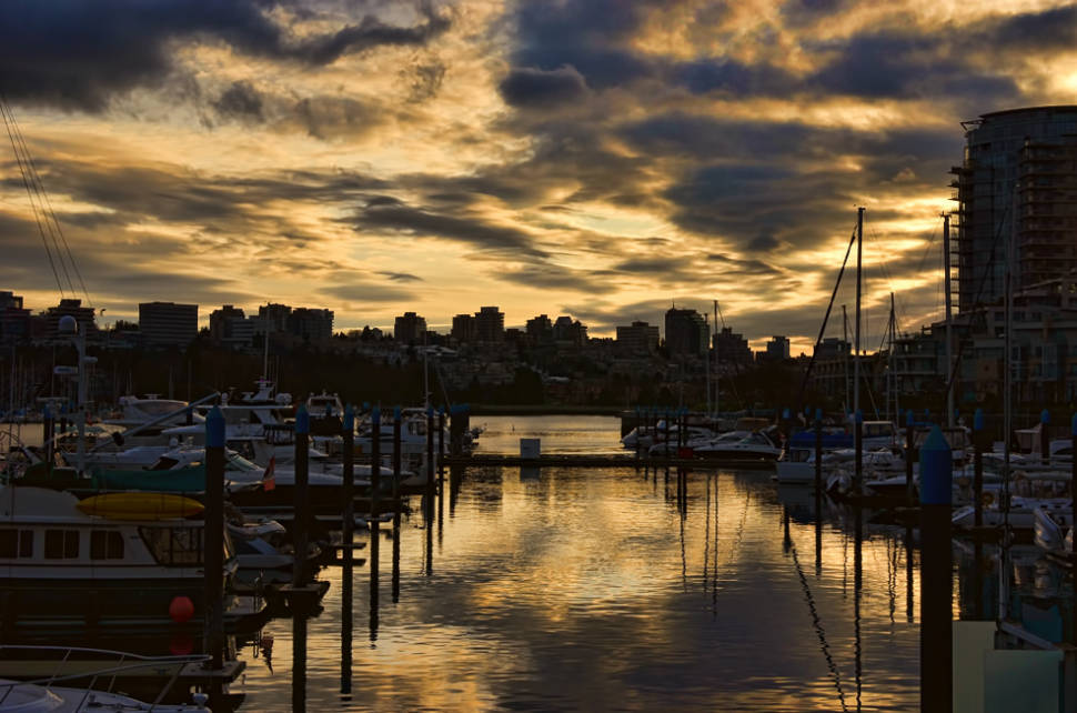 False Creek. Vancouver; mid-February